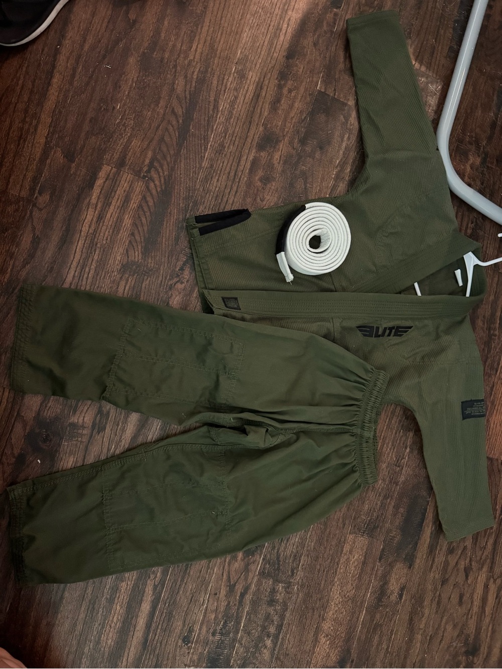 Kids Olive Green Gi with belt